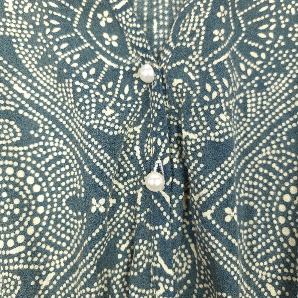 Cleobella Macrame Oversized Button Down Romper Gr… - image 5